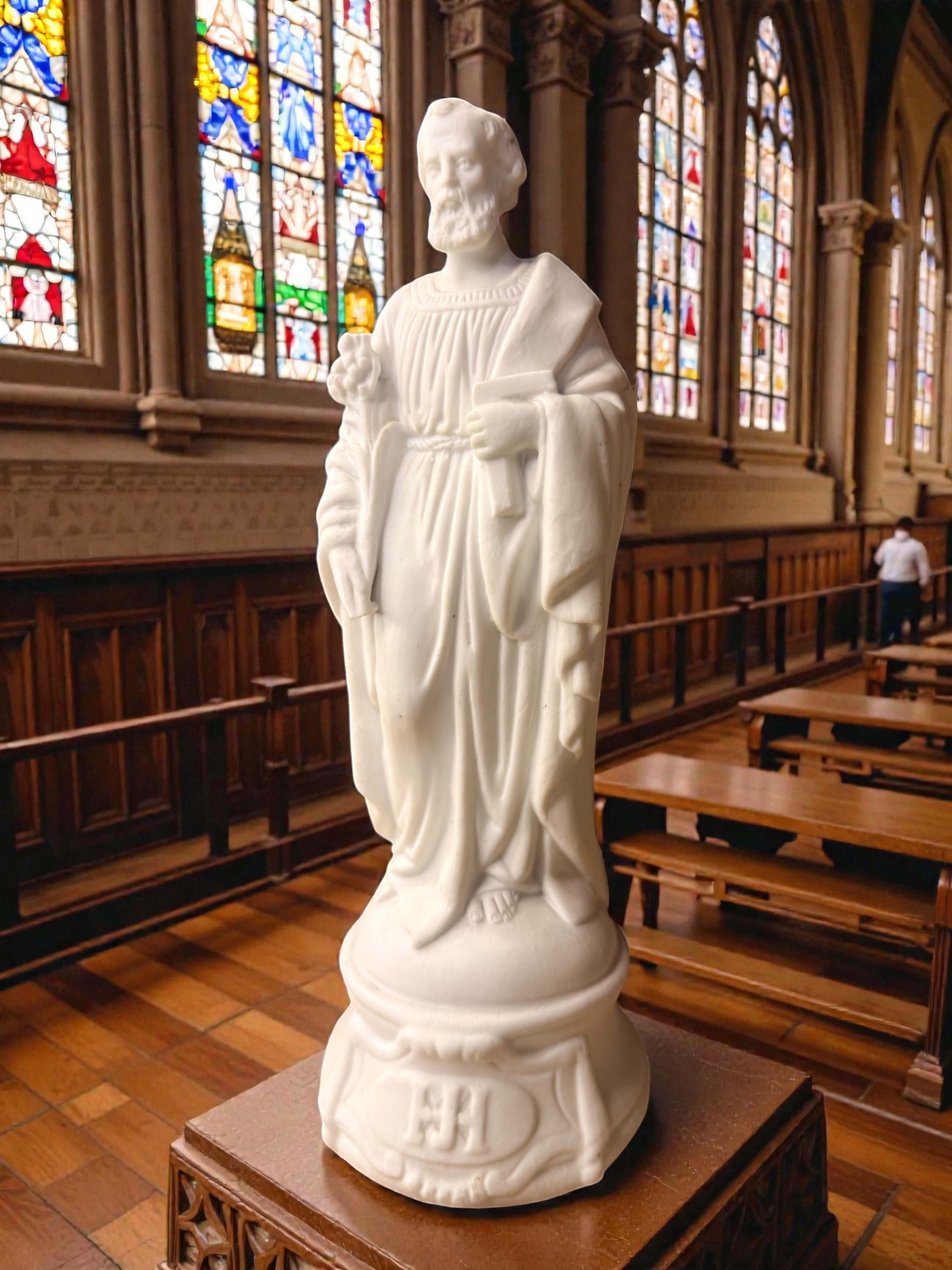 Saint Joseph Biscuit Porcelain Figurine – Limited Edition